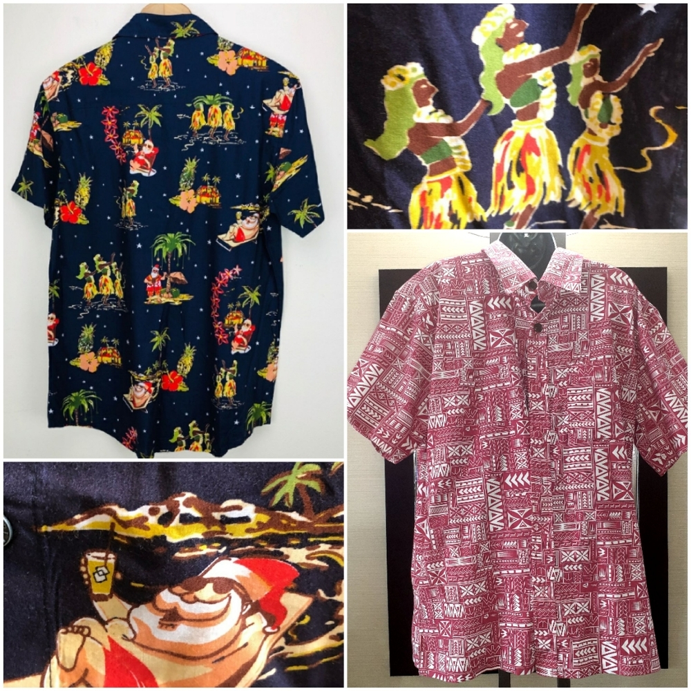 Hawaiian Shirts Bundle: Hula Girls & Tribal Print
